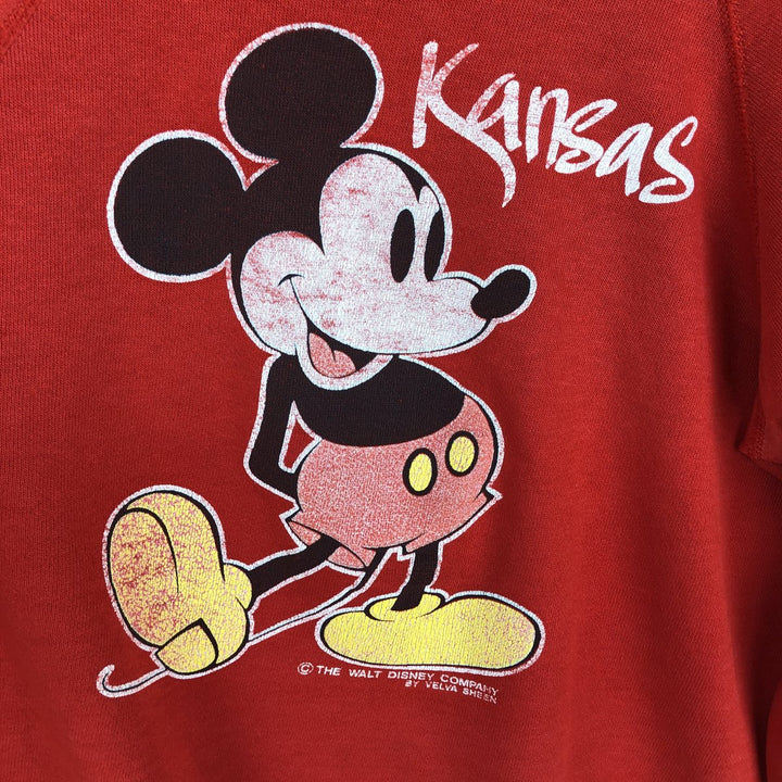Vintage 90'S Mickey Mouse character sweatshirt/trainer, women's size M equivalent. unclear red type Vintage Second Hand