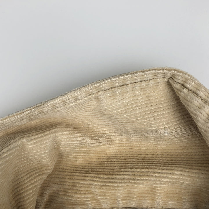 1970'S Levi's Open Collar Long Sleeve Corduroy Shirt, Boxy Fit, Women's Size M (approx.) unclear Beige type Vintage Second Hand