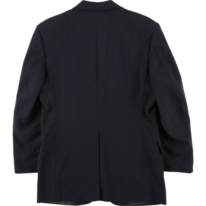 HEISMAN TROPHY Navy Blazer Tailored Jacket, Made in USA, Men's Size M (approx.) wool navy blue type Vintage Second Hand
