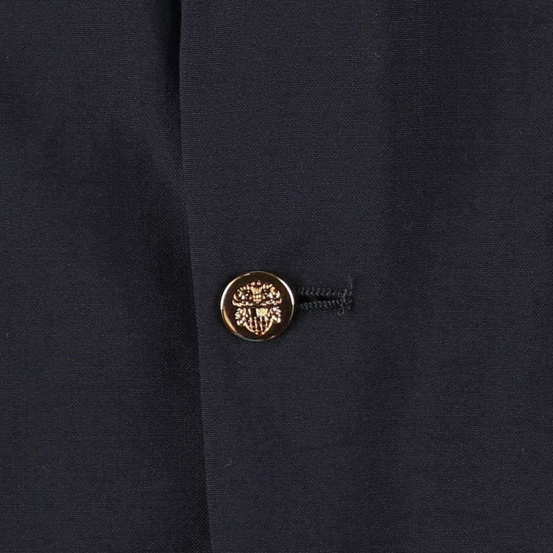 HEISMAN TROPHY Navy Blazer Tailored Jacket, Made in USA, Men's Size M (approx.) wool navy blue type Vintage Second Hand