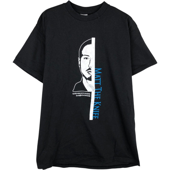 Delta PRO WEIGHT Printed T-Shirt, Men's Size L (equivalent) cotton black type Vintage Second Hand