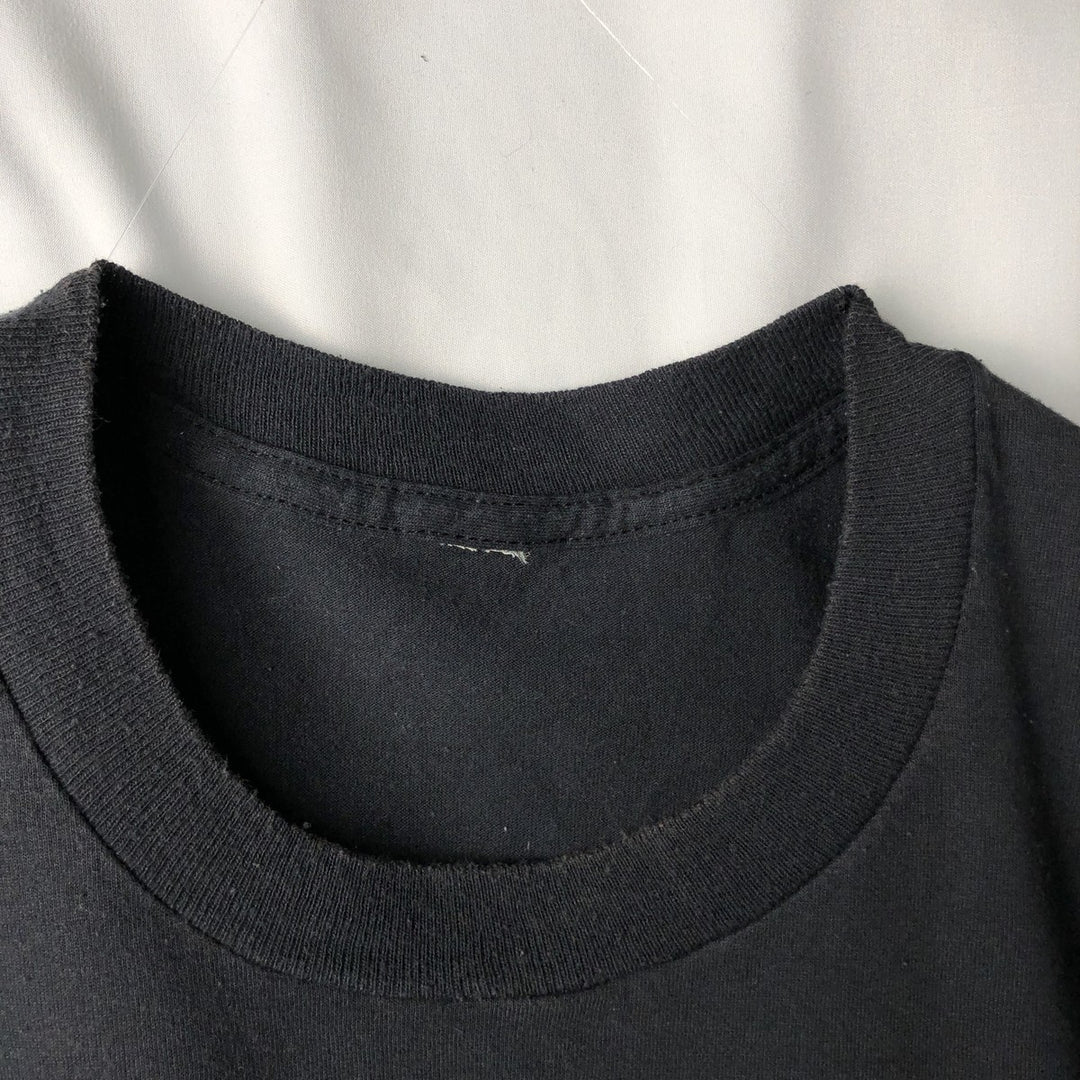 Printed T-shirt, men's size XL unclear black type Vintage Second Hand