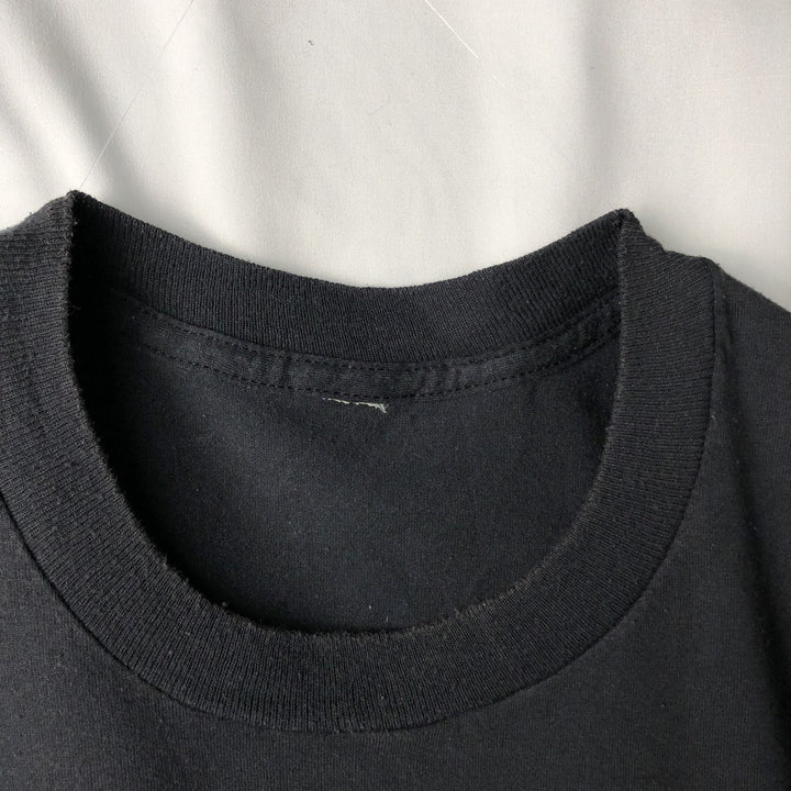 Printed T-shirt, men's size XL unclear black type Vintage Second Hand