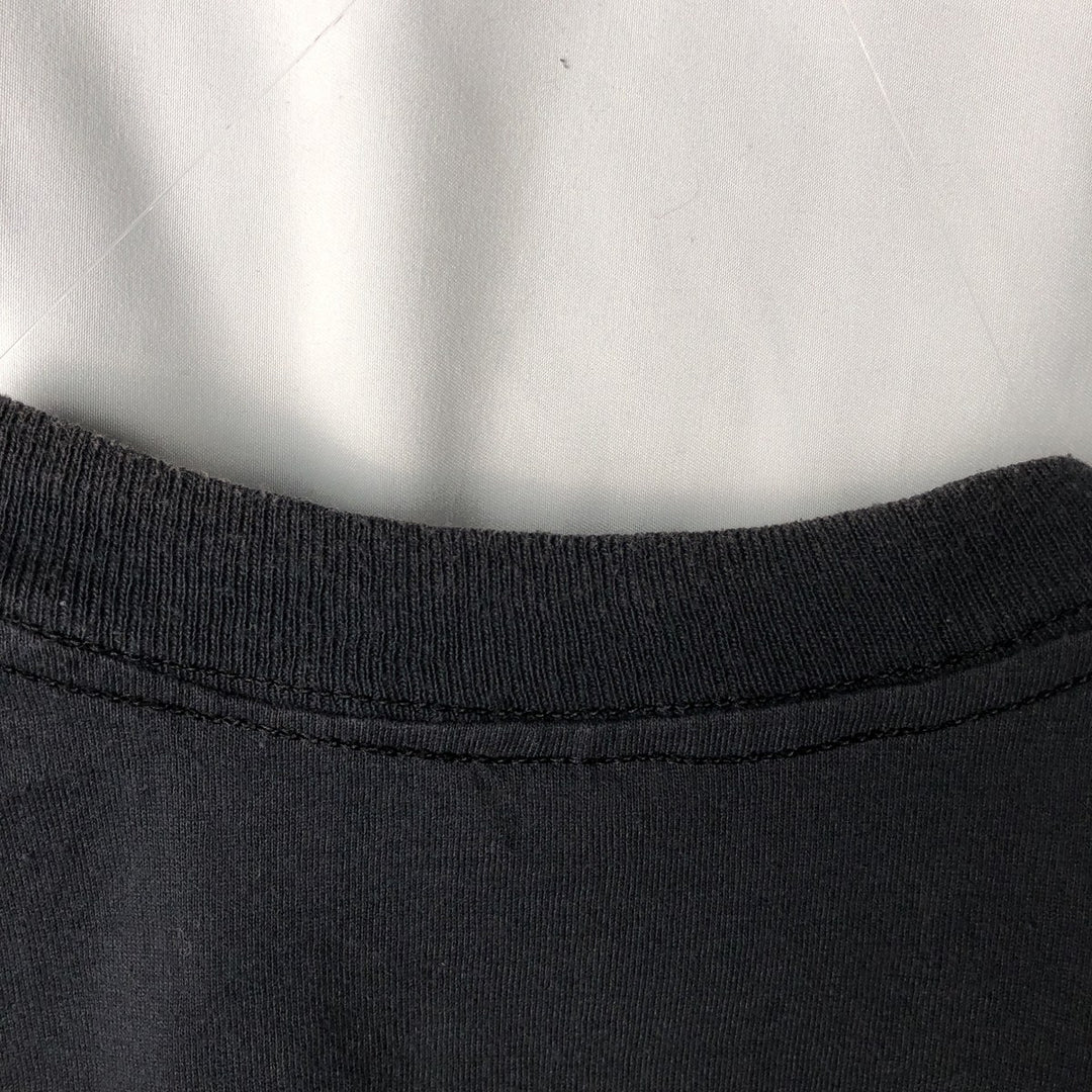 Printed T-shirt, men's size XL unclear black type Vintage Second Hand