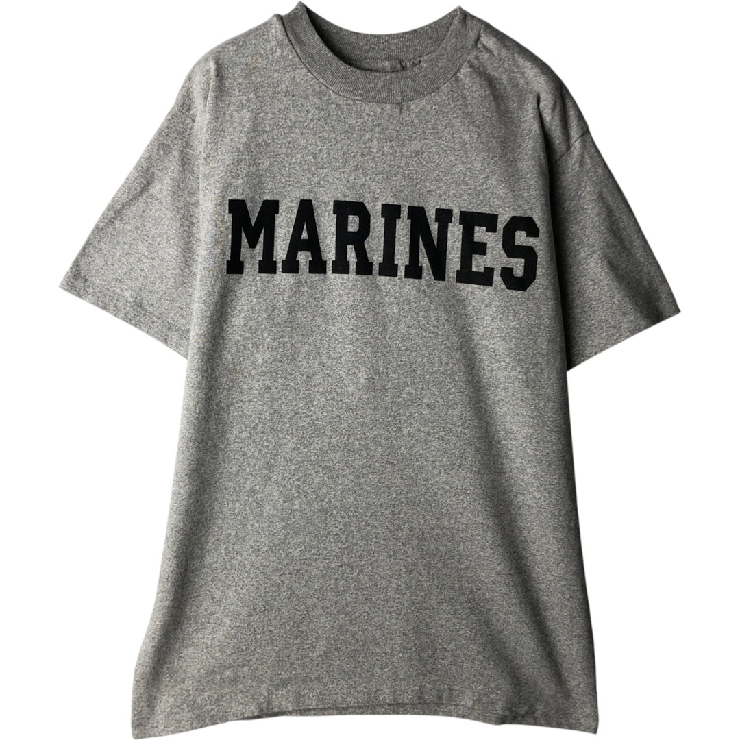 US Naval Academy Printed T-Shirt, Made in USA, Men's Size M cotton gray type Vintage Second Hand