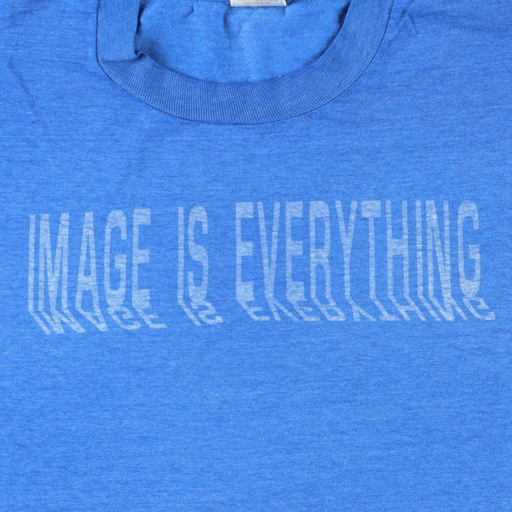 2000'S Fruit of the Loom JESUS CHRIS message print T-shirt, men's size L (approx.) cotton blue type Vintage Second Hand