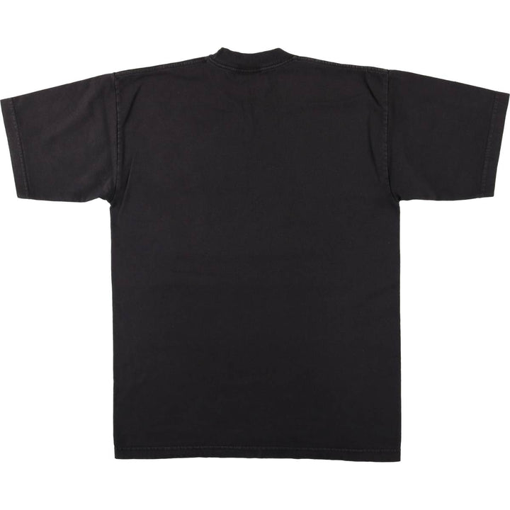90s-00'S BAYSIDE Message Print T-Shirt, Made in USA, Men's Size L cotton black type Vintage Second Hand