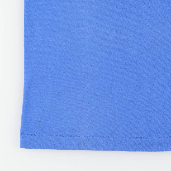 90'S Fruit of the Loom printed T-shirt, made in the USA, men's size M, vintage cotton blue type Vintage Second Hand