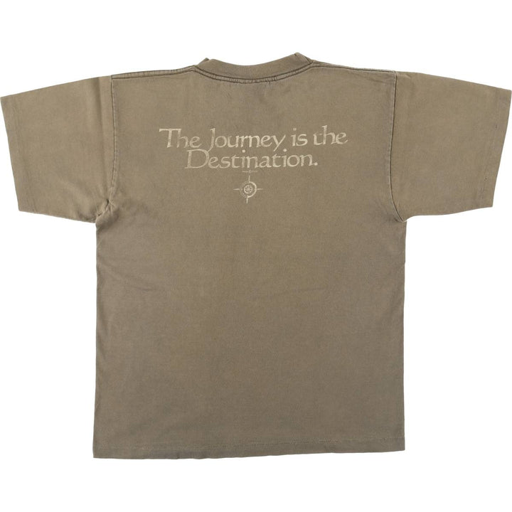 HUGE Printed T-Shirt, Men's Size XL unclear Khaki type Vintage Second Hand