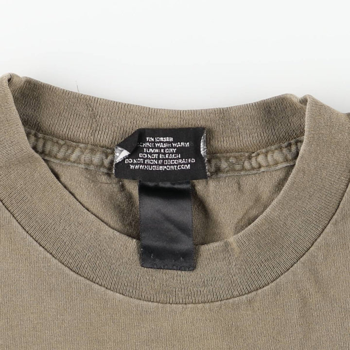 HUGE Printed T-Shirt, Men's Size XL unclear Khaki type Vintage Second Hand
