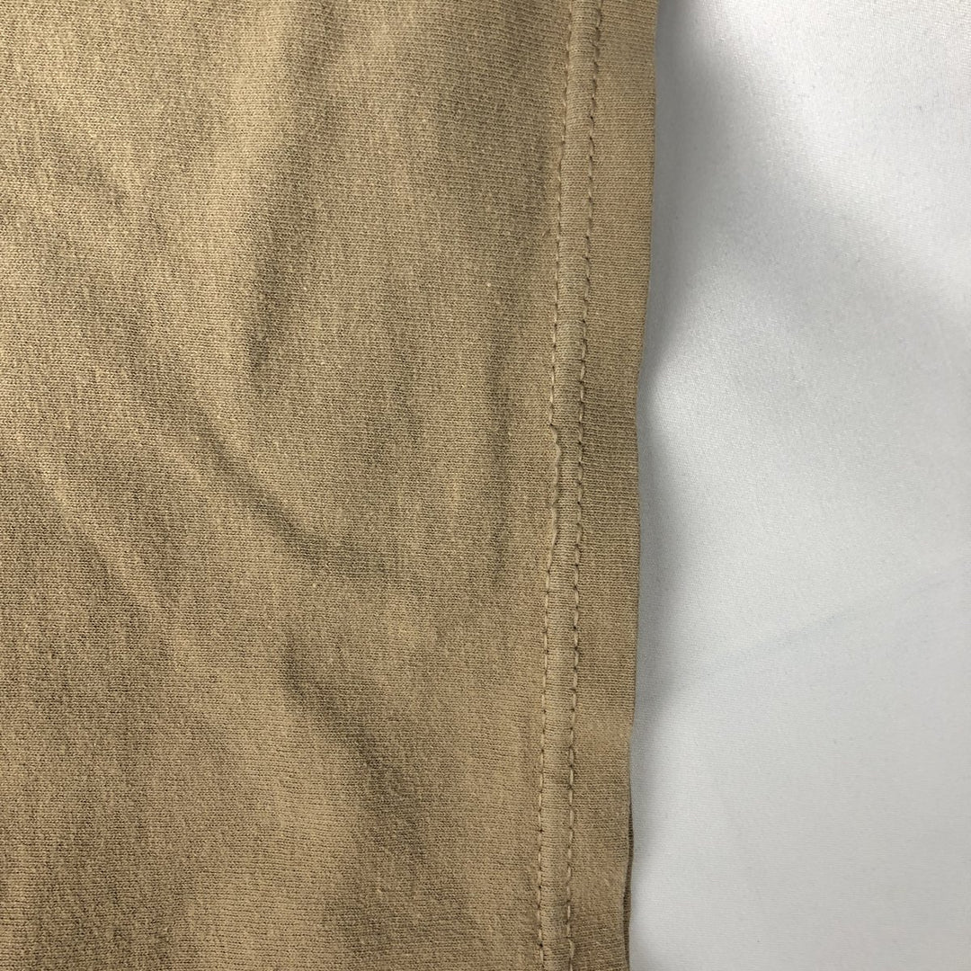 90s~00'S Delta DELTA Printed T-shirt Men's XL size cotton beige type brown Vintage Second Hand