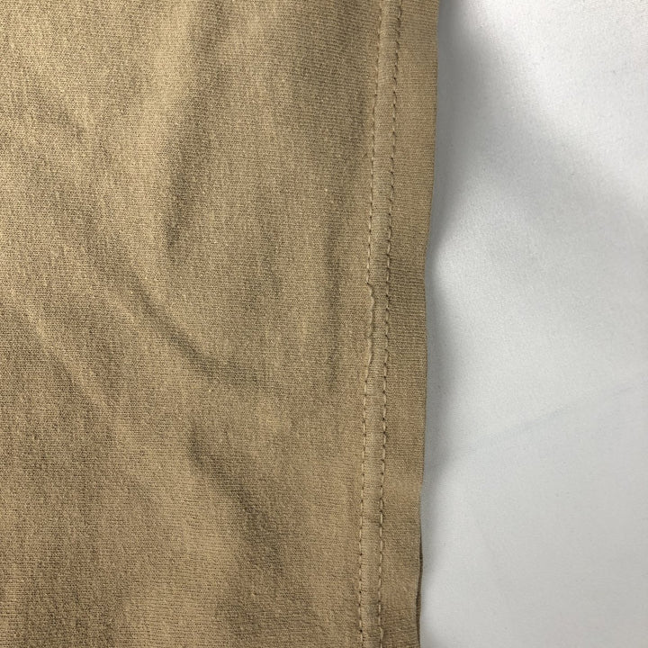 90s~00'S Delta DELTA Printed T-shirt Men's XL size cotton beige type brown Vintage Second Hand