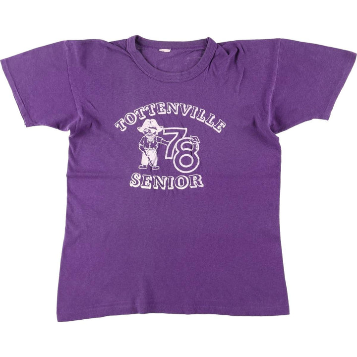 Vintage 90'S college T-shirt, size S, men's unclear purple type Vintage Second Hand