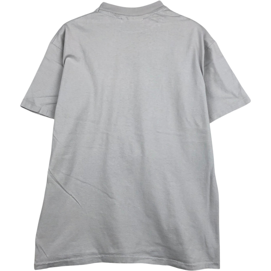 HNEDAK CLOTHIERS Message Print T-Shirt, Made in USA, Men's Size M cotton gray type Vintage Second Hand