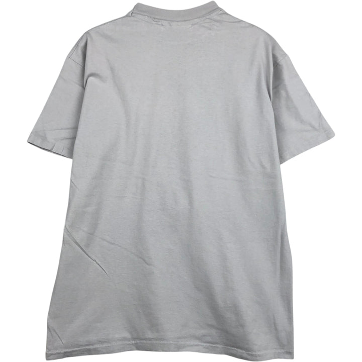 HNEDAK CLOTHIERS Message Print T-Shirt, Made in USA, Men's Size M cotton gray type Vintage Second Hand