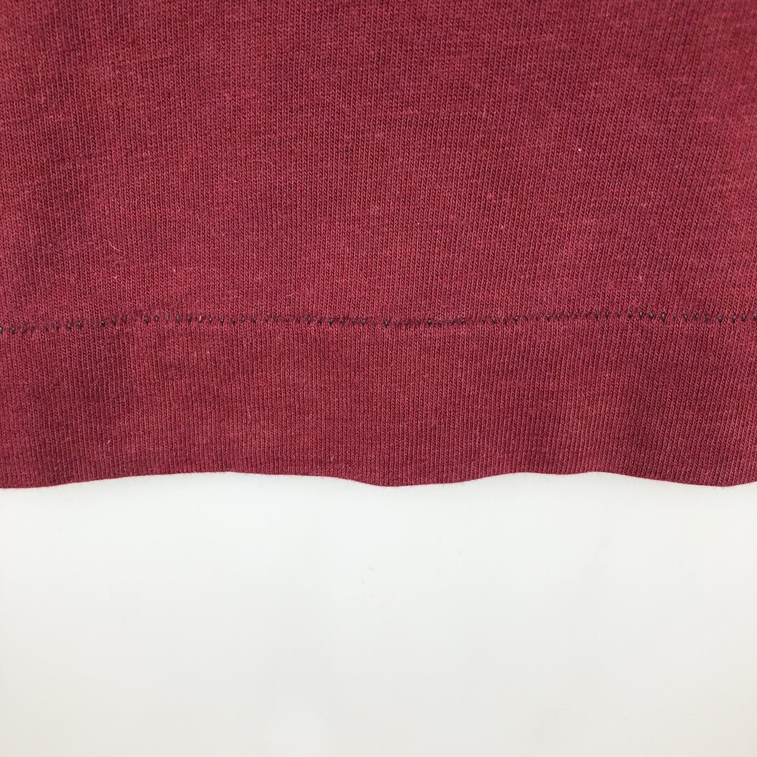 70s-80'S Sportswear Football Short-Sleeve T-Shirt, Made in USA, Men's Size M (Equivalent), Vintage polyester wine-red Vintage Second Hand
