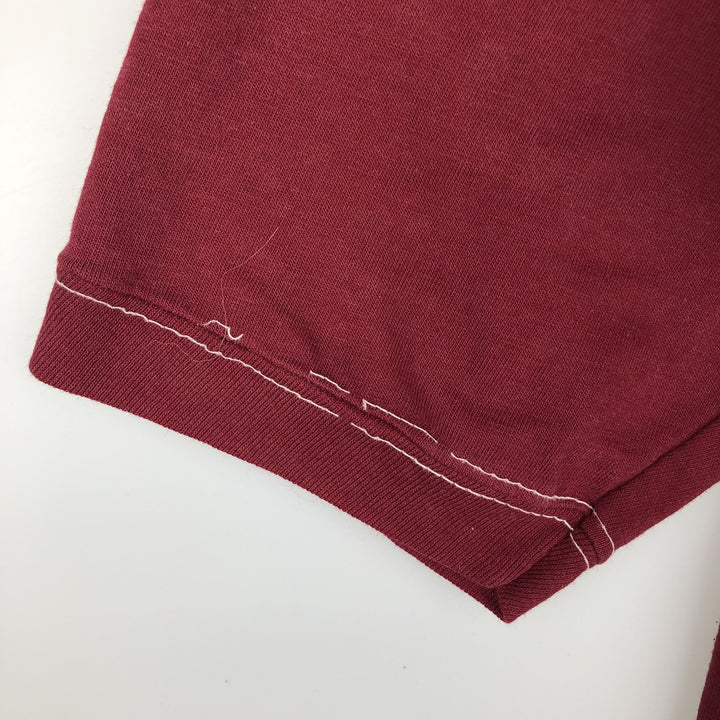 70s-80'S Sportswear Football Short-Sleeve T-Shirt, Made in USA, Men's Size M (Equivalent), Vintage polyester wine-red Vintage Second Hand