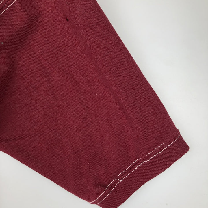 70s-80'S Sportswear Football Short-Sleeve T-Shirt, Made in USA, Men's Size M (Equivalent), Vintage polyester wine-red Vintage Second Hand