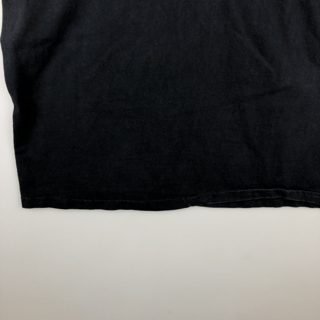 90'S Hanes BEEFY-T Printed T-shirt Made in USA Men's XL Vintage cotton black type Vintage Second Hand