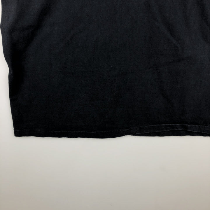 90'S Hanes BEEFY-T Printed T-shirt Made in USA Men's XL Vintage cotton black type Vintage Second Hand