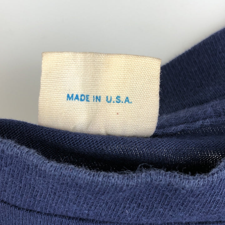 BELTON Print T-Shirt, Made in USA, Men's Size XL cotton navy blue type Vintage Second Hand