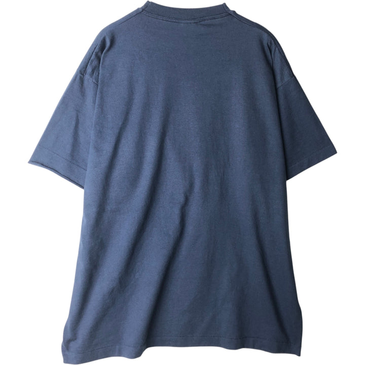 90'S Fruit of the Loom Best Printed T-shirt, Made in USA, Men's XL, Vintage cotton navy blue type Vintage Second Hand