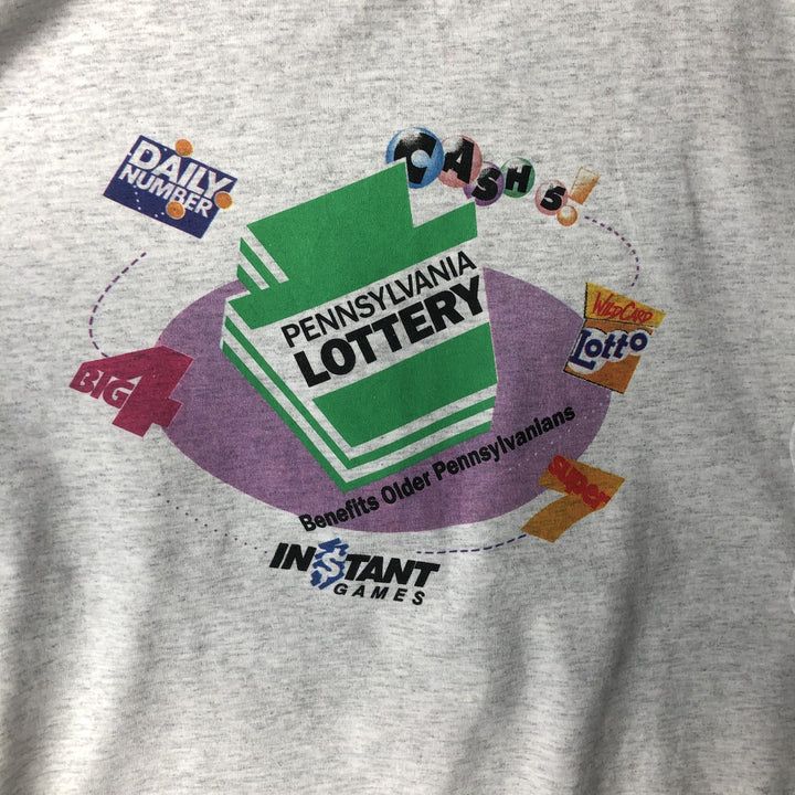 90'S Jerzees Advertising T-Shirt, Made in USA, Size XL (Equivalent to Men's XL), Vintage cotton white type Vintage Second Hand