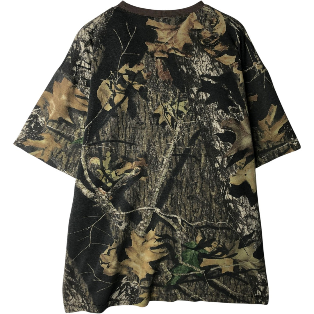 All-over print Real Tree Camo T-shirt, Men's XL size unclear Khaki type brown Vintage Second Hand