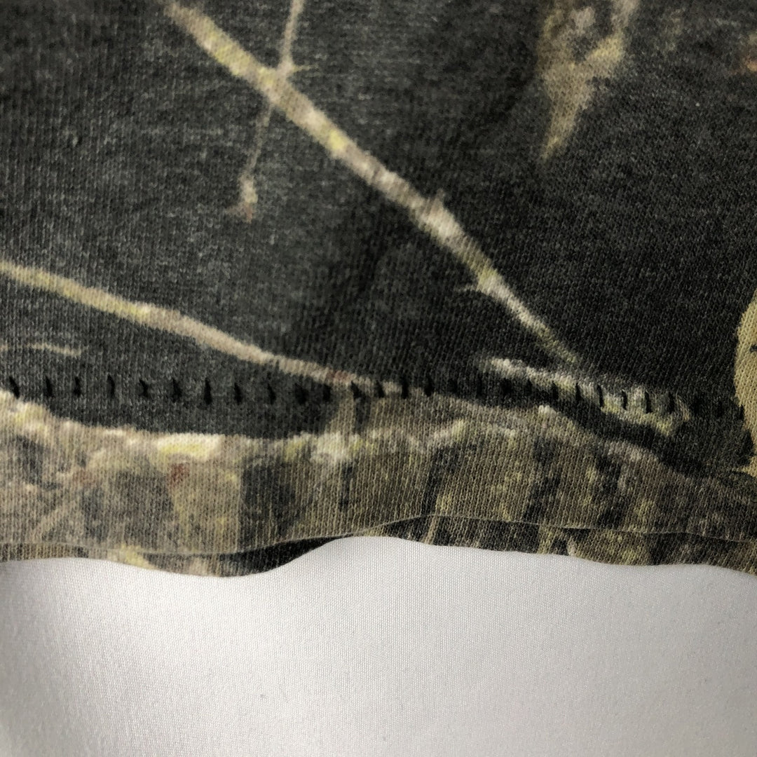 All-over print Real Tree Camo T-shirt, Men's XL size unclear Khaki type brown Vintage Second Hand