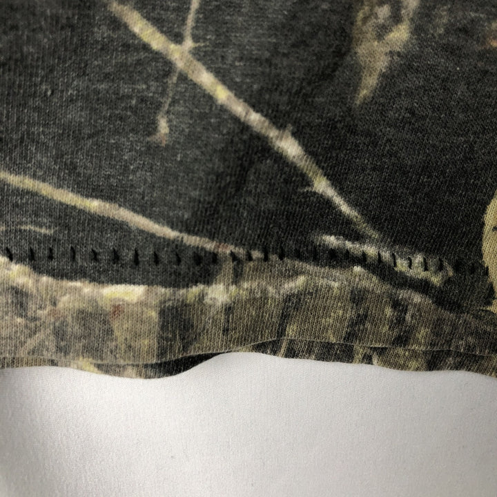 All-over print Real Tree Camo T-shirt, Men's XL size unclear Khaki type brown Vintage Second Hand
