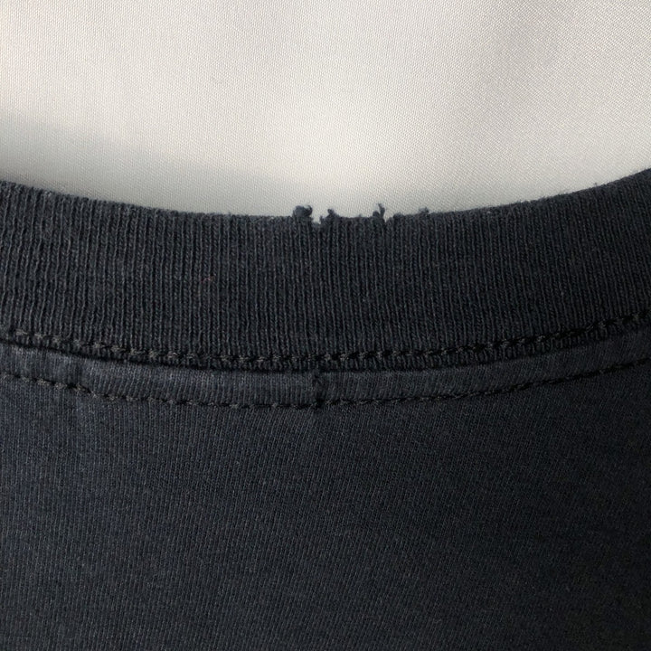 Fruit of the Loom Heavy HD Print T-Shirt, Men's Size XL (approx.) cotton black type Vintage Second Hand