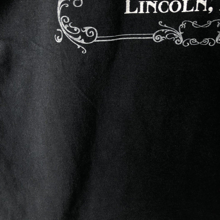 Fruit of the Loom Heavy HD Print T-Shirt, Men's Size XL (approx.) cotton black type Vintage Second Hand