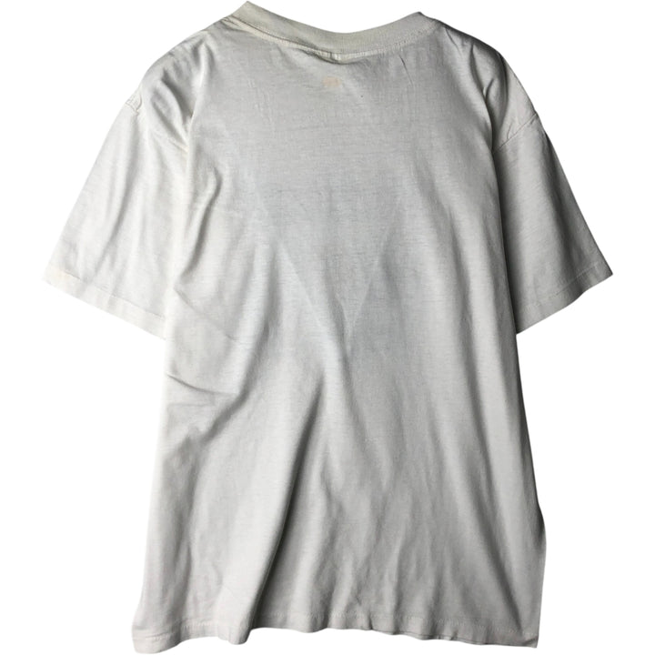 80'S MY SHIRT Printed T-Shirt, Made in USA, Men's XL equivalent, Vintage cotton white type Vintage Second Hand