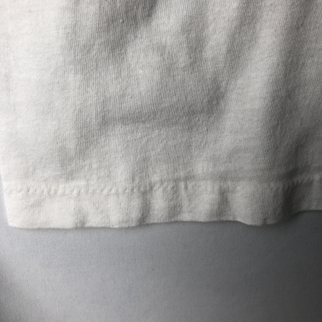 80'S MY SHIRT Printed T-Shirt, Made in USA, Men's XL equivalent, Vintage cotton white type Vintage Second Hand