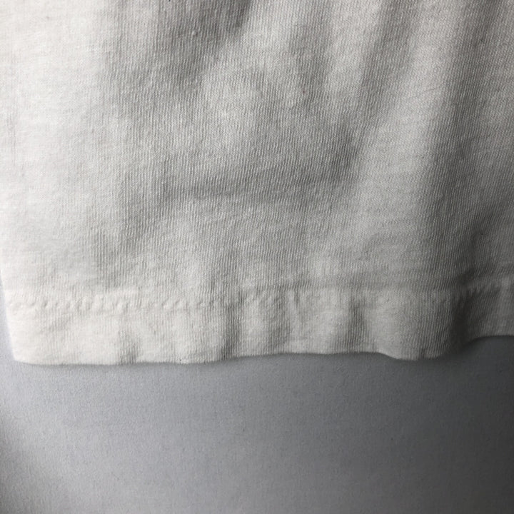 80'S MY SHIRT Printed T-Shirt, Made in USA, Men's XL equivalent, Vintage cotton white type Vintage Second Hand