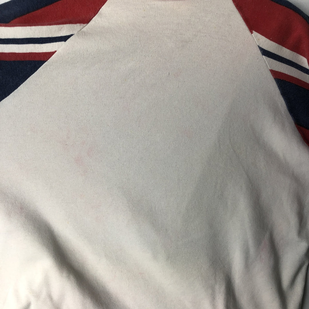 Striped T-shirt, Men's size L (approx.), Vintage cotton white type Vintage Second Hand