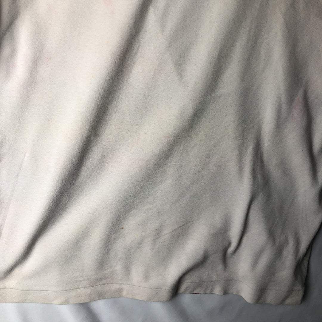 Striped T-shirt, Men's size L (approx.), Vintage cotton white type Vintage Second Hand