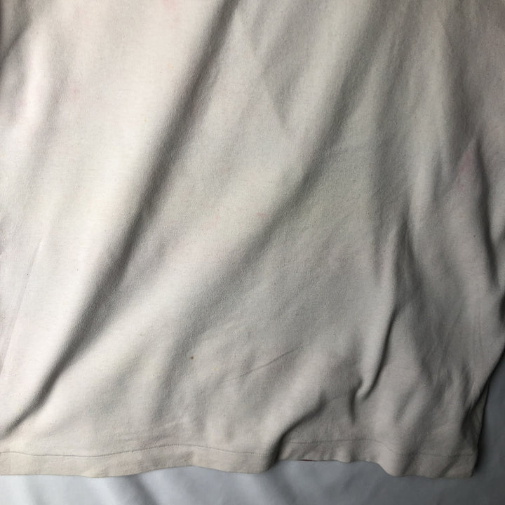Striped T-shirt, Men's size L (approx.), Vintage cotton white type Vintage Second Hand
