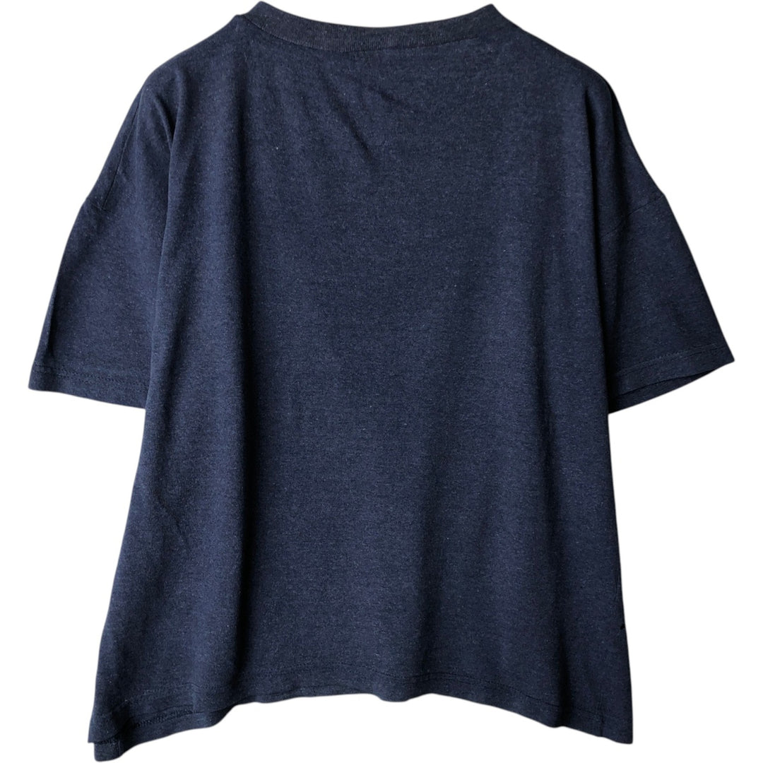 90'S Vintage Printed T-Shirt, Men's M Size unclear navy blue type Vintage Second Hand