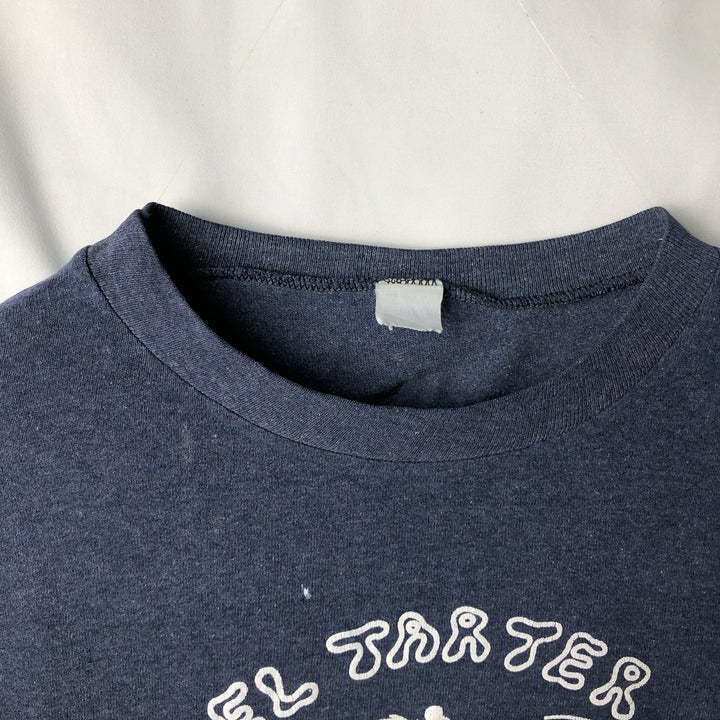 90'S Vintage Printed T-Shirt, Men's M Size unclear navy blue type Vintage Second Hand