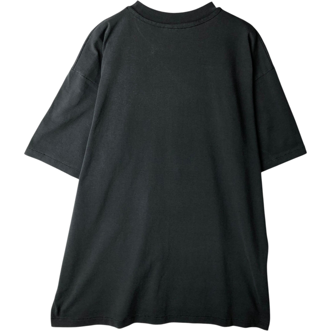 90'S Hanes BEEFY-T Printed T-shirt Made in USA Men's XL Vintage cotton black type Vintage Second Hand