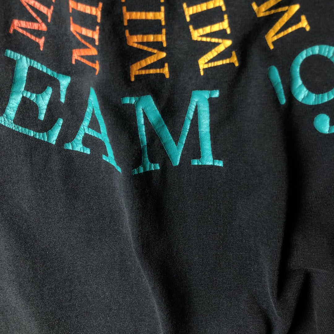 90'S Hanes BEEFY-T Printed T-shirt Made in USA Men's XL Vintage cotton black type Vintage Second Hand