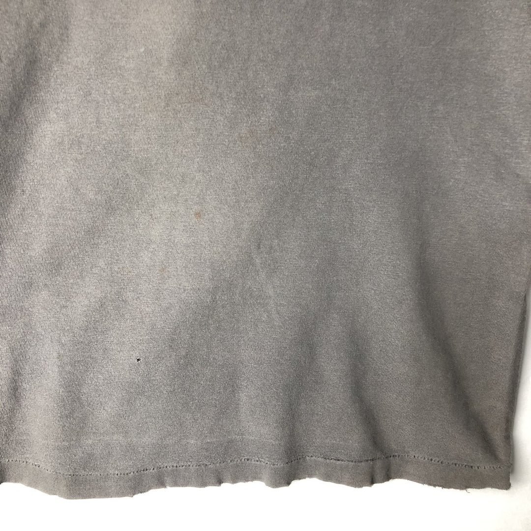 80'S Hanes BEEFY-T Print T-Shirt, Made in USA, Men's Size M (approx.), Vintage cotton Charcoal Vintage Second Hand