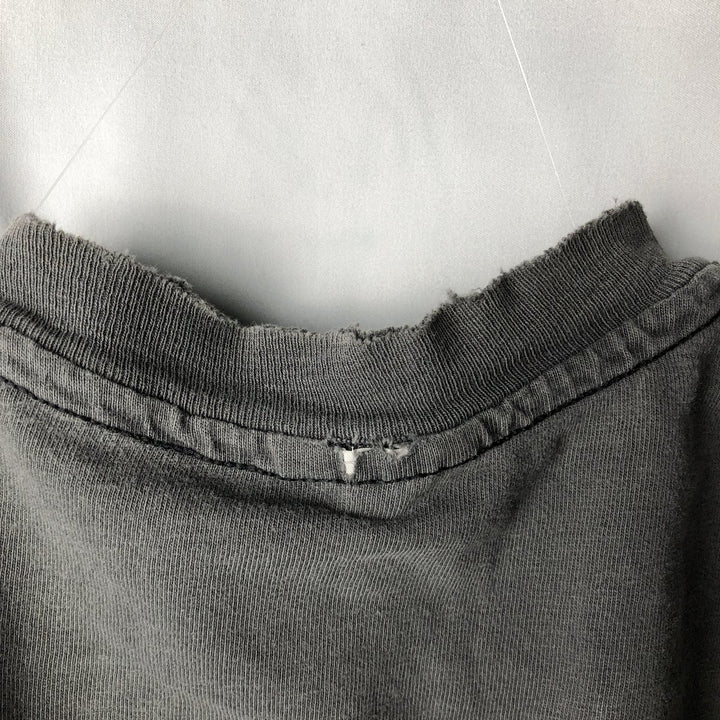 80'S Hanes BEEFY-T Print T-Shirt, Made in USA, Men's Size M (approx.), Vintage cotton Charcoal Vintage Second Hand