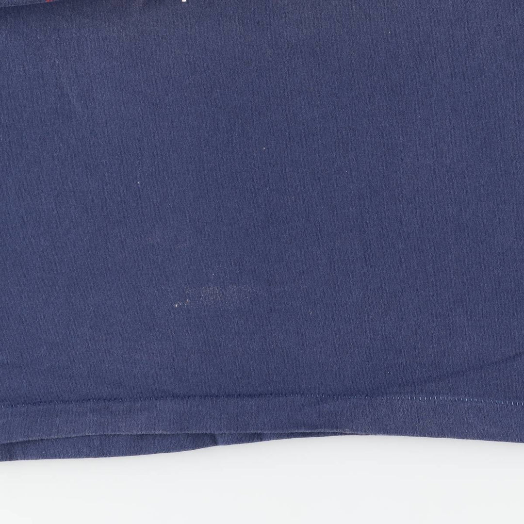 90'S Screen Stars by Fruit of the Loom Print T-Shirt, Made in USA, Men's XL equivalent, Vintage cotton navy blue type Vintage Second Hand