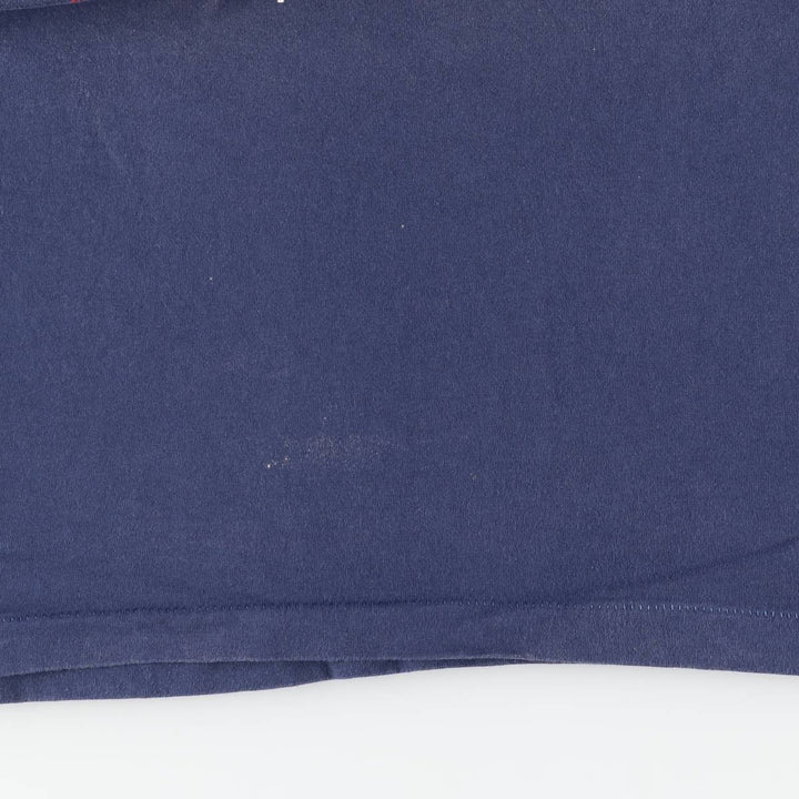 90'S Screen Stars by Fruit of the Loom Print T-Shirt, Made in USA, Men's XL equivalent, Vintage cotton navy blue type Vintage Second Hand
