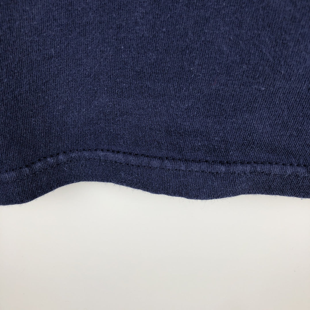 Plain pocket t-shirt, men's size XL. cotton navy blue type Vintage Second Hand