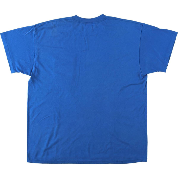 90'S ROEBUCKS Plain Pocket T-Shirt, Made in USA, Men's XL equivalent, Vintage polyester blue type Vintage Second Hand