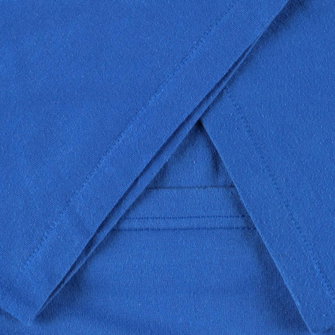 90'S ROEBUCKS Plain Pocket T-Shirt, Made in USA, Men's XL equivalent, Vintage polyester blue type Vintage Second Hand