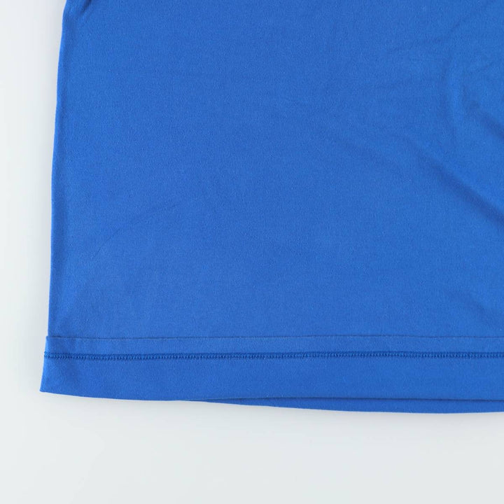 90'S ROEBUCKS Plain Pocket T-Shirt, Made in USA, Men's XL equivalent, Vintage polyester blue type Vintage Second Hand